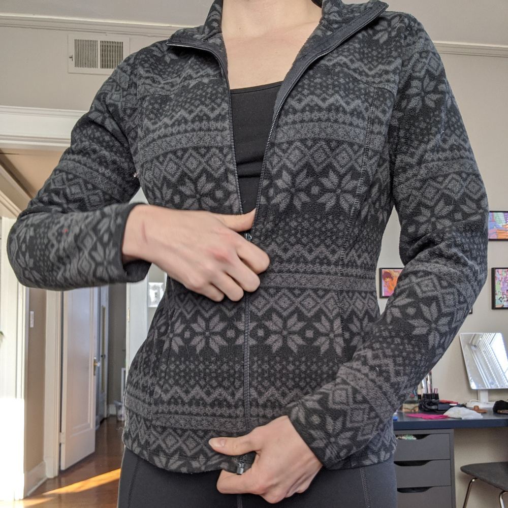 Old Navy fleece collared zip-up jacket, sz S Small